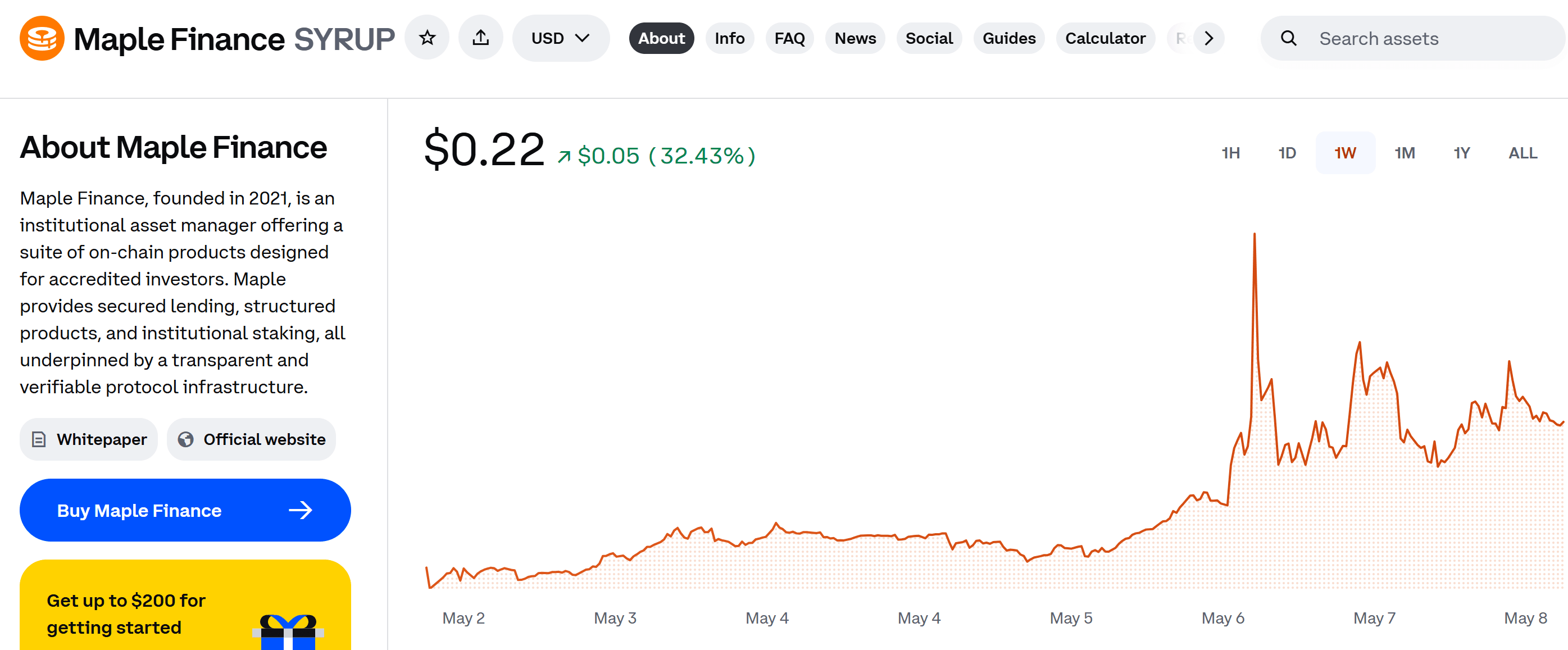 Maple Finance (SYRUP) to List on WEEX Spot with SYRUP USDT Trading Pair